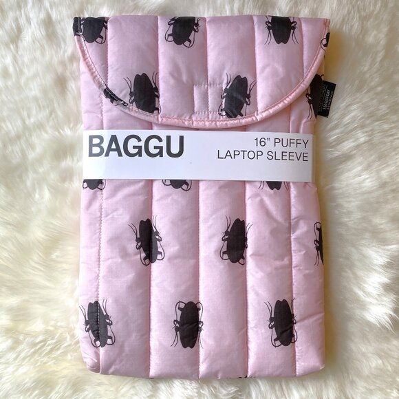 NWT Baggu Puffy Laptop Sleeve 16" - Roach - Picture 3 of 4